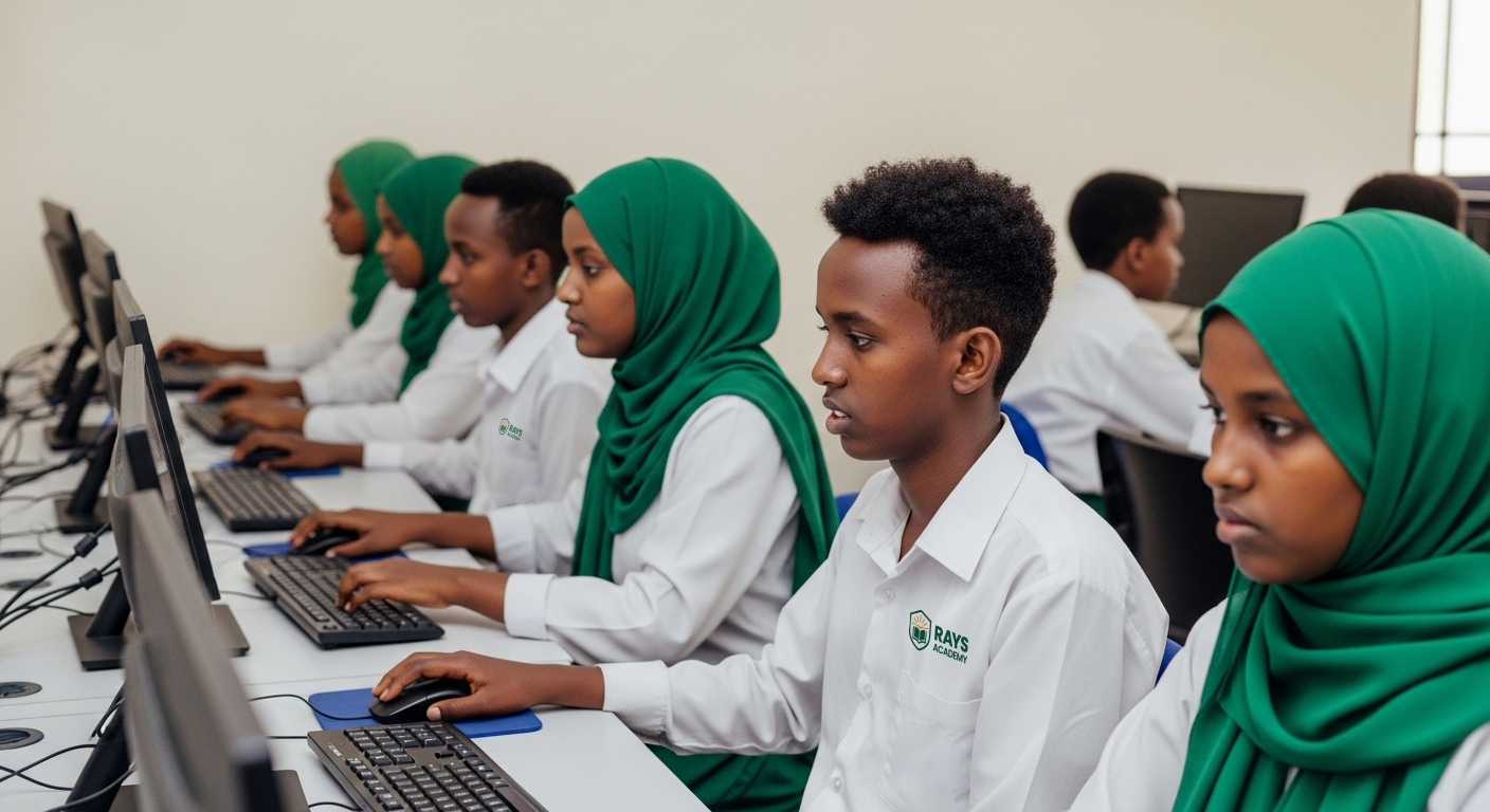 Students learning at Rays Academy